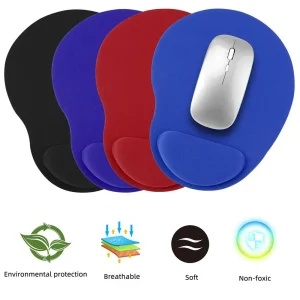 Ergonomic Wrist Rest Mouse Pad with Memory Foam - Non-Slip Gel Support Wrist Pad for Computer PC Laptop