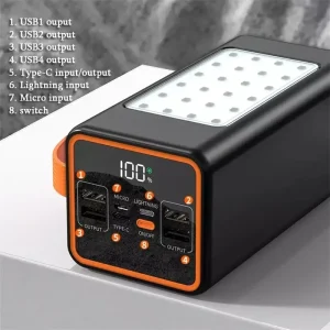 50000mAh Power Bank 66W PD Fast Charging