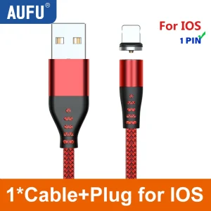 AUFU 1Pin Magnetic USB Type C Cable For iPhone Huawei - Thumbnail Image 14