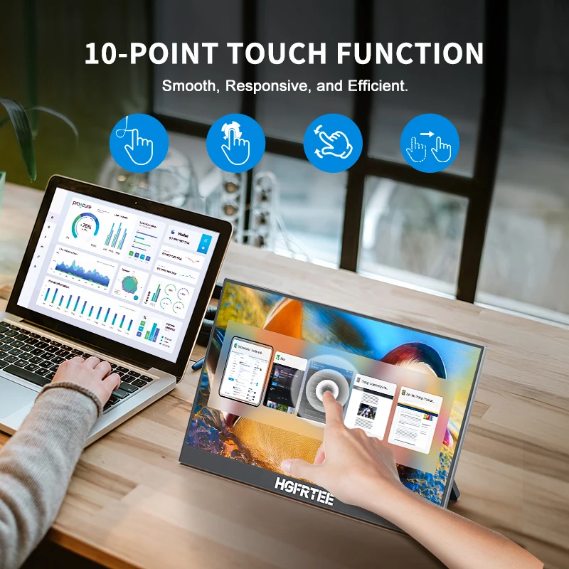 14.1 inch Portable Monitor 10-Point Touchscreen - Image 5