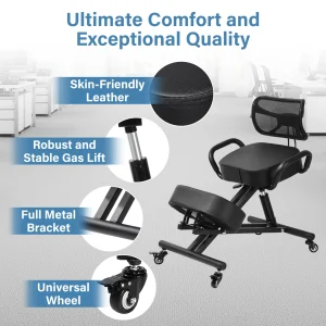 Kneeling Chair with Back Support - Thumbnail Image 6