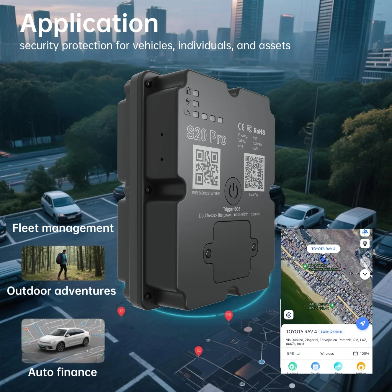 Wholesale Hidden 4G GPS Tracker 5M Accuracy Real-Time Tracking Device for Car/Truck/Motorcycle - Image 2