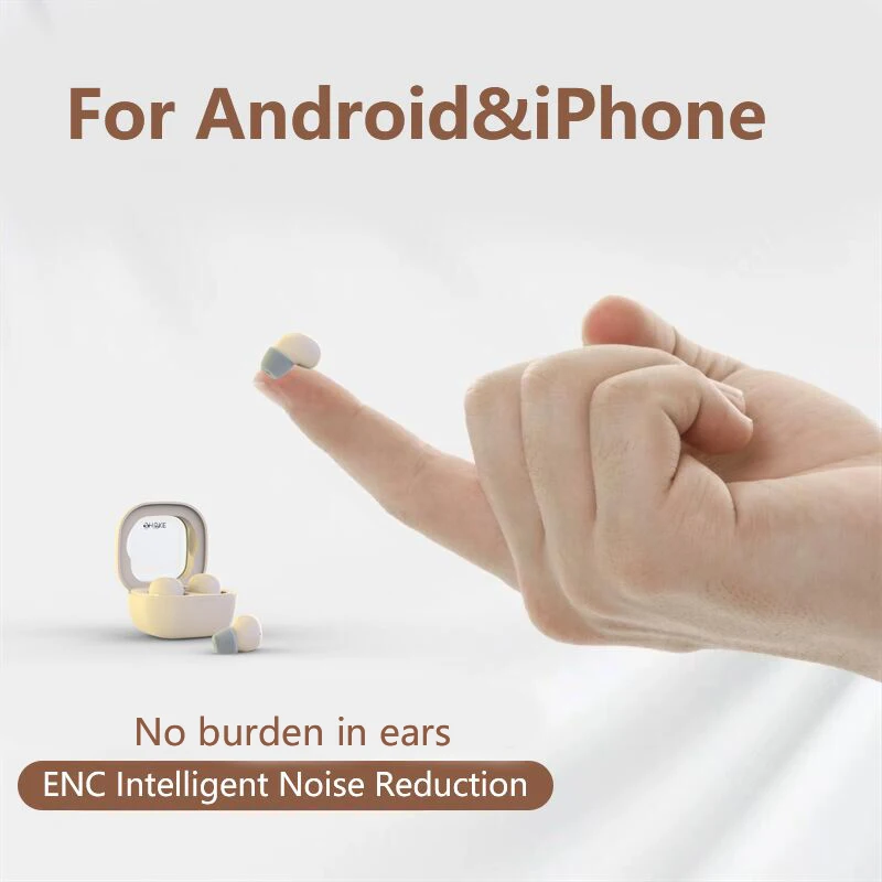 SK small earbuds wireless blue-tooth headset, head-phones sport, sleep, work - Image 1