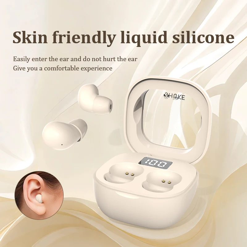 SK small earbuds wireless blue-tooth headset, head-phones sport, sleep, work - Image 2