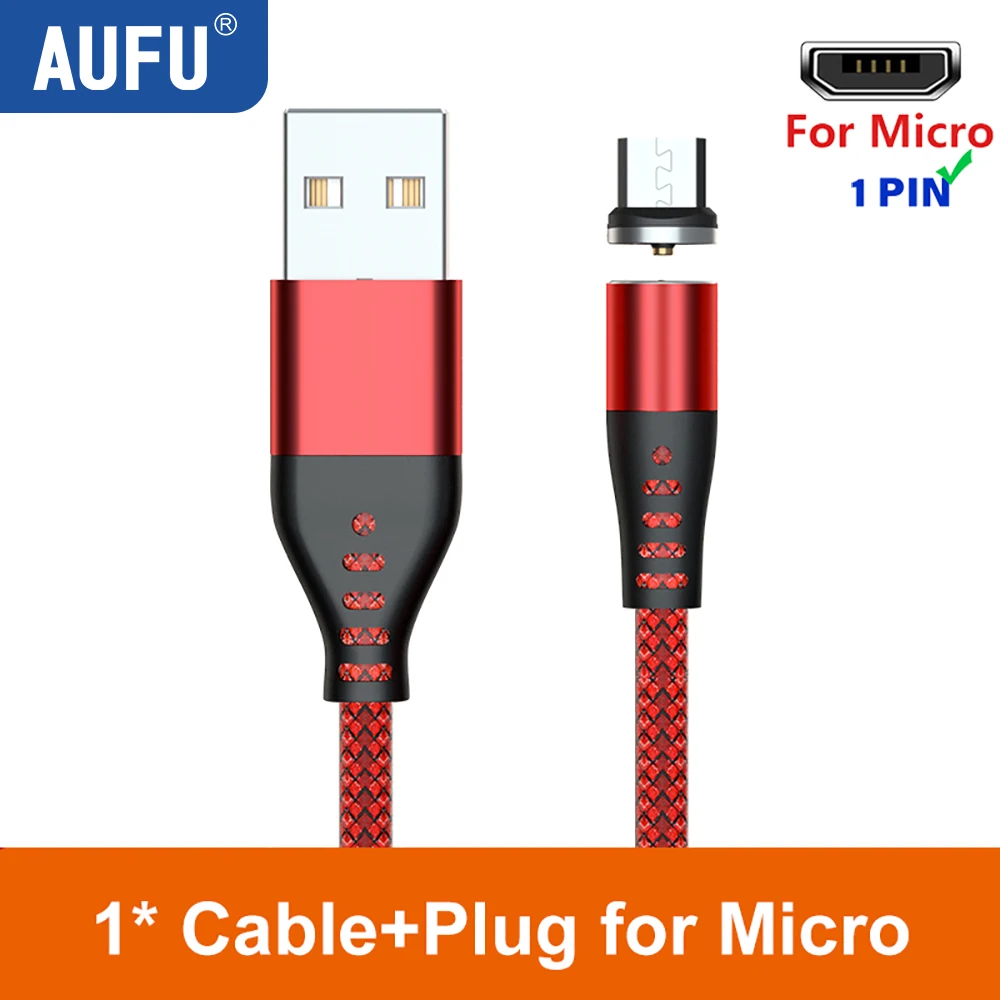 AUFU 1Pin Magnetic USB Type C Cable For iPhone Huawei - Image 9