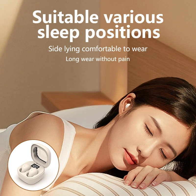 SK small earbuds wireless blue-tooth headset, head-phones sport, sleep, work - Image 3
