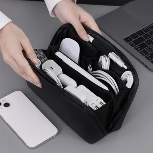 Portable Data Cable Storage Bag Mouse Headphones Power Bank Digital Accessories Organizer Bag
