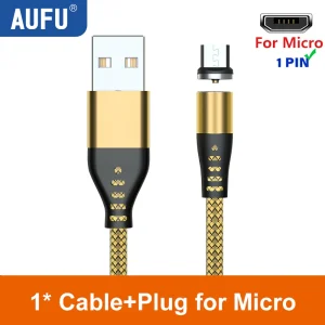 AUFU 1Pin Magnetic USB Type C Cable For iPhone Huawei - Thumbnail Image 10