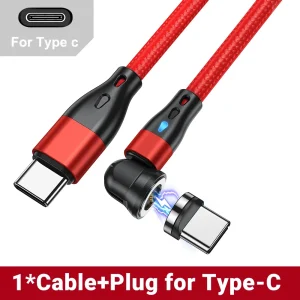AUFU Magnetic USB C Cable PD60W USB C to Type C Fast Charger - Thumbnail Image 8