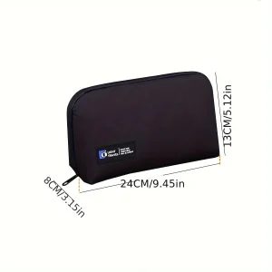 Portable Data Cable Storage Bag Mouse Headphones Power Bank Digital Accessories Organizer Bag - Thumbnail Image 6