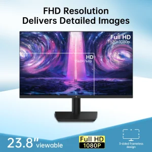 24 inch 1080P Monitor 100Hz, Free-Sync Gaming Monitor - Thumbnail Image 3