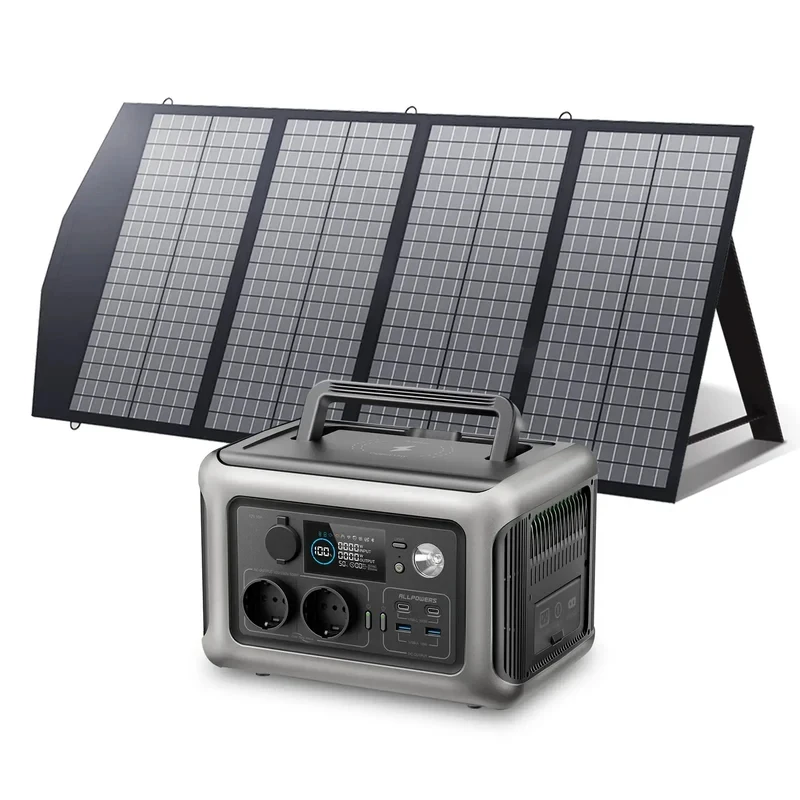 ALLPOWERS Solarpanel 100W 140W 200W Solar Energy Charger with LiFePo4 Battery 299Wh 600W Portable Power Station for Camping RV - Image 9