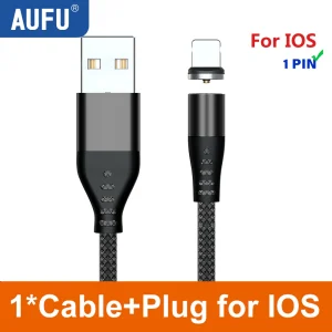 AUFU 1Pin Magnetic USB Type C Cable For iPhone Huawei - Thumbnail Image 12