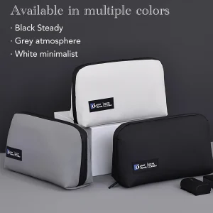 Portable Data Cable Storage Bag Mouse Headphones Power Bank Digital Accessories Organizer Bag - Thumbnail Image 2