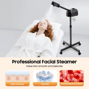 750ml Ozone Facial Steamer Height Adjustable Sprayer 360° - Thumbnail Image 2