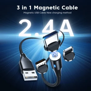 AUFU 1Pin Magnetic USB Type C Cable For iPhone Huawei - Thumbnail Image 2